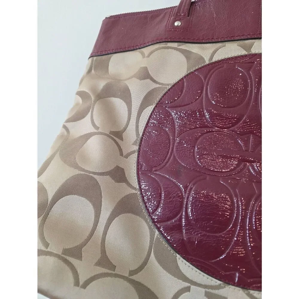 Coach Logo Laura Berry Purse Tote Shoulder Handbag